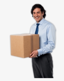 Man Holding A Parcel, HD Png Download, Free Download