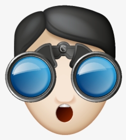 Emoji Binoculars Png, Transparent Png, Free Download