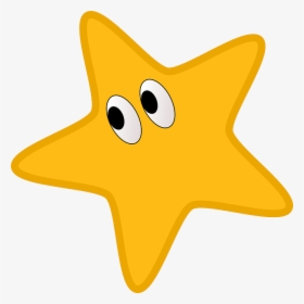 Star, Eyes, Yellow, Smiley, Funny, Happy - Star With Eyes Clipart, HD Png Download, Free Download