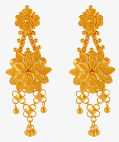 22kt Yellow Gold Jhumki Earrings For Women - Earrings, HD Png Download, Free Download