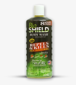 Bs1002 Bioshield Body Wash And Shampoo 12oz Bug Repellent - Bottle, HD Png Download, Free Download