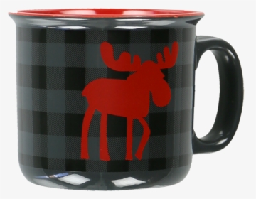 Moose Plaid Grey - Coffee Cup, HD Png Download, Free Download