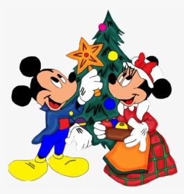 Minnie Mouse Christmas, Disney Merry Christmas, Mickey - Mickey And Minnie Christmas Png, Transparent Png, Free Download