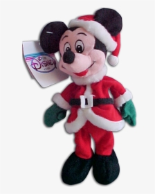 Disney Store Bean Bag Plush Christmas Santa Mickey - Disney Store Christmas Teddy, HD Png Download, Free Download
