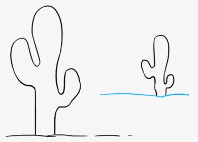 How To Draw Cactus - Drawing, HD Png Download, Free Download