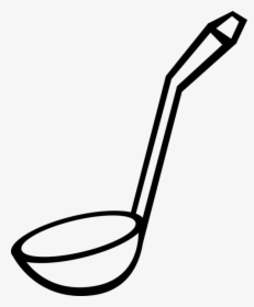 Vector Illustration Of Kitchen Kitchenware Soup Ladle - Ladle Clipart Black And White, HD Png Download, Free Download