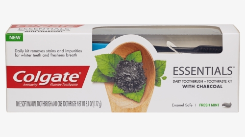 Colgate Essentials With Charcoal Toothpaste, HD Png Download, Free Download