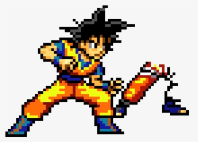 Goku Pixel Art Png, Transparent Png, Free Download