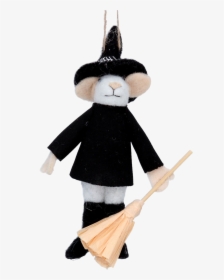 Gisela Graham Wool Mouse Halloween Wizard Decoration - Doll, HD Png Download, Free Download