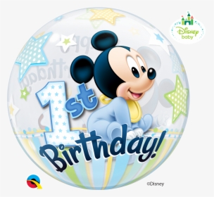 1st Birthday Mickey Mouse Balloons, HD Png Download, Free Download