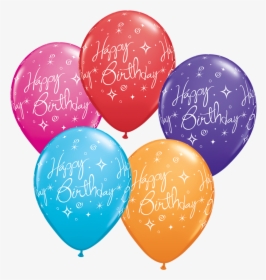 Happy Birthday Sparkles & Swirls - Happy Birthday Latex Balloons Png, Transparent Png, Free Download