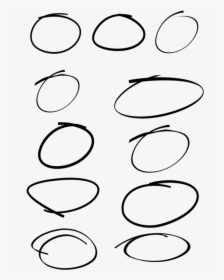 Circle Handwriting Oval Symbol Point - Transparent Background Circle Handwritten, HD Png Download, Free Download