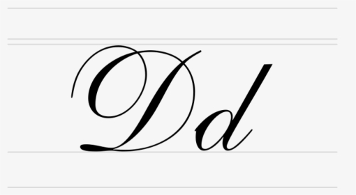 Letter D Handwritten - Calligraphy, HD Png Download, Free Download