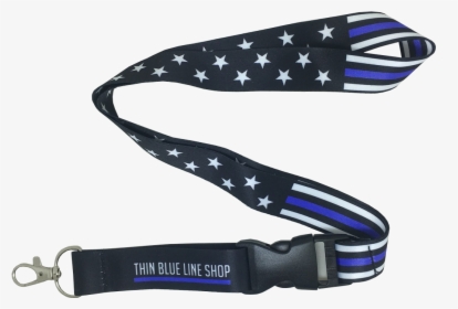 Thin Blue Line Stars And Stripes Lanyard"  Class= - Strap, HD Png Download, Free Download