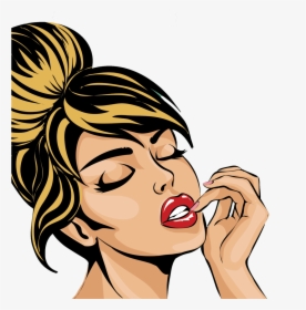 The Best Med Spa Is Here - Pop Art Girl Closed Eyes, HD Png Download, Free Download