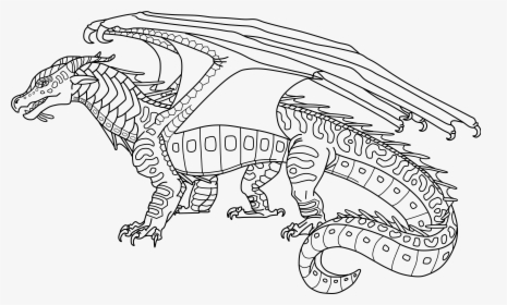 Fire Line Art - Seawing Wings Of Fire Base, HD Png Download, Free Download