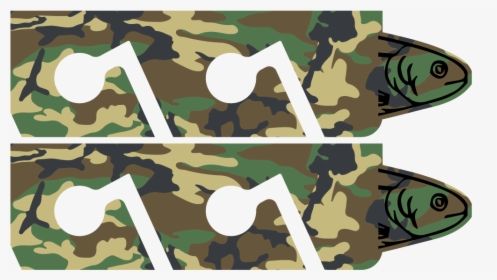 Forest Green Camouflage Fishing Rod Rack, HD Png Download, Free Download