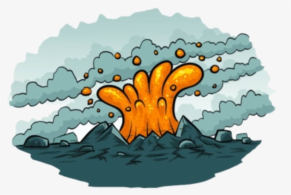 Clouds Clipart Volcano - Spurt Clipart, HD Png Download, Free Download