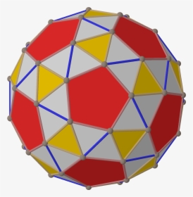 Polyhedron Snub 12-20 Left From Red - Circle, HD Png Download, Free Download