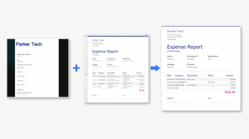 Form Publisher - Google Sheets - Expense Report - Google Sheet Form Template, HD Png Download, Free Download