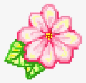 Hd Flowers Kawaii Aesthetic - Pixel Flower Transparent, HD Png Download, Free Download