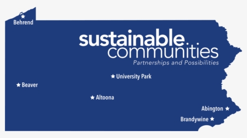Map Of Sustainable Communities Programs At Penn State, HD Png Download, Free Download