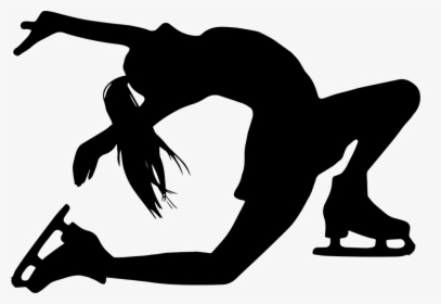 Transparent Figure Skate Clipart - Figure Skating Black And White Transparent, HD Png Download, Free Download