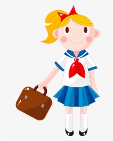 Girl Student Cartoon, HD Png Download, Free Download
