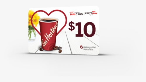Timcard® $10 - Tim Hortons 10 Dollar Gift Card, HD Png Download, Free Download