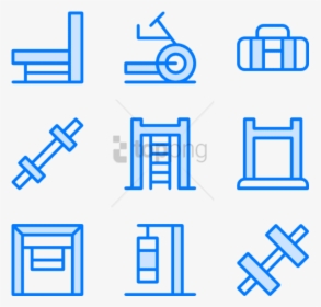 Free Png Gym 25 Icons - E Mail Vector Icon Blue, Transparent Png, Free Download