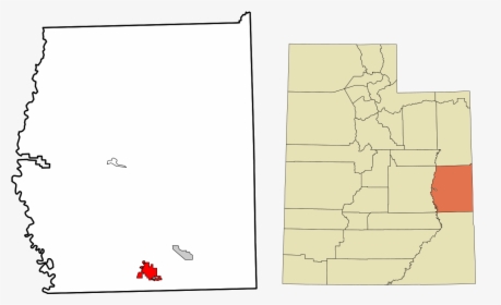 Transparent Moab Png - County Utah Map, Png Download, Free Download