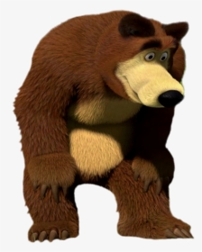 The Bear Looking Down - Masha And The Bear Png, Transparent Png, Free Download