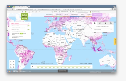 Global Map Of Deforestation, HD Png Download, Free Download
