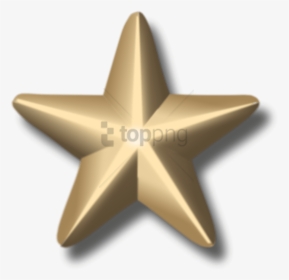3d Star Png - Military Gold Star Png, Transparent Png, Free Download