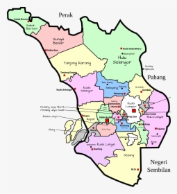 Parliamentary Map Of Selangor, Malaysia Clip Arts - Map Of Selangor Malaysia, HD Png Download, Free Download