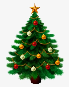 Vintage Christmas Tree Illustration, HD Png Download, Free Download