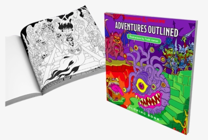 Dungeons & Dragons Adventures Outlined Coloring, HD Png Download, Free Download