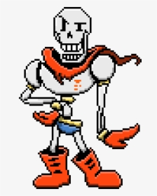 Heh Clipart Halloween - Undertale Papyrus Colored Sprite, HD Png Download, Free Download