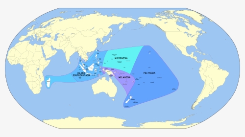 Austronesia With Subregions 2, HD Png Download, Free Download