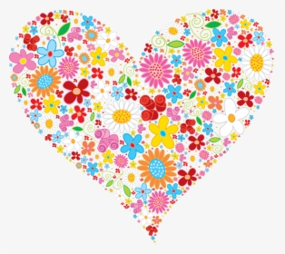 Vector Heart Flowers, HD Png Download, Free Download