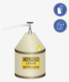 Dewar Flask With Liquid Nitrogen Clip Arts - Liquid Nitrogen Transparent Background, HD Png Download, Free Download