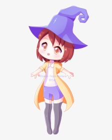 Drawn Witchcraft Kawaii - Kawaii Witch Png, Transparent Png, Free Download