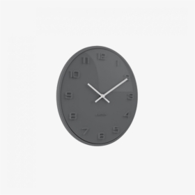 Grey Domed Elevated Wall Clock 25cm - Wall Clock, HD Png Download, Free Download
