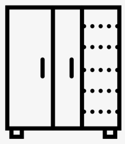 Sliding Door Closet Icon - Monochrome, HD Png Download, Free Download