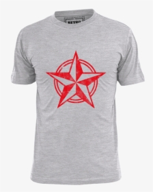 Red Star Shirt Zoom Retro Music Clothing Png Retro - T-shirt, Transparent Png, Free Download