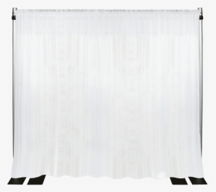 Pipe And Drape Usa 15’ W X 5’ L / White Drapery Panels - Sheer White Pipe And Drape, HD Png Download, Free Download