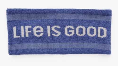 Lig Mountain Stripes Reversible Life Is Good Headband - Label, HD Png Download, Free Download