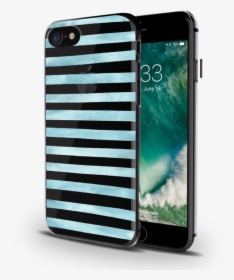 Blue Stripes Clear Case For Iphone 7/8 - Apple, HD Png Download, Free Download