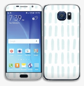 Light Blue Stripes Skin Galaxy S6 - Samsung S6 G920a Unlocked Black Amazon, HD Png Download, Free Download