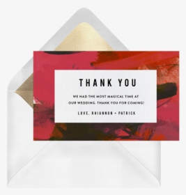Modern Affair Thank You Note - Label, HD Png Download, Free Download
